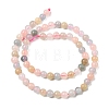 Natural Morganite Beads Strands G-R446-6mm-07-2