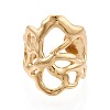 Ion Plating(IP) 304 Stainless Steel Cuff Open Rings for Women RJEW-N052-19G-2