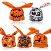 50Pcs 5 Styles Rabbit Shaped Halloween Candy Plastic Bags ABAG-FS0001-08B-3