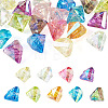 20Pcs UV Plating Transparent Acrylic Beads OACR-TADJ0001-07-1