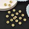 Brass Rhinestone Spacer Beads RB-A014-L8mm-01G-NF-2