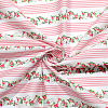 1M Flower Pattern Cotton Fabric DIY-PH0036-57-1