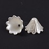 Multi-Petal Flower ABS Plastic Imitation Pearl Bead Caps X-OACR-R016-25-3