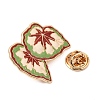 Begonia Leaf Enamel Pin AL-CBAA14E-02B-KCG-3