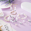 160Pcs 10 Style ABS Plastic Imitation Pearl Beads & Transparent & Opaque Acrylic Beads FIND-SW0001-31-15