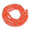Electroplate Glass Beads Strands EGLA-A044-P6mm-B03-2