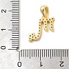 925 Sterling Silver Micro Pave Clear Cubic Zirconia Pendants STER-Z012-06G-02-3