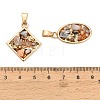 Natural Druzy Agate Pendants GG-K002-21-3