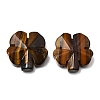 Natural Tiger Eye Carved Clover Display Decorration GG-CBA6D08-D12-1
