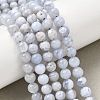 Natural Blue Lace Agate Beads Strands G-G346-A01-6mm-1