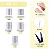 5 Rolls 5 Sizes Round PET Metallic Thread MCOR-TA0001-02A-4