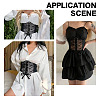 1Pc Retro Sexy Cloth Lace Elastic Waist Belts for Dress AJEW-HY0003-49A-5