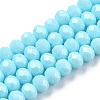Electroplate Glass Beads Strands EGLA-A034-P6mm-A25-1