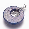 Natural Lapis Lazuli Pendants G-F573-C11-4