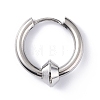 304 Stainless Steel Hoop Earrings STAS-B030-03B-1