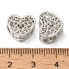 Rack Plating Alloy European Beads PALLOY-S189-03P-2