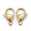 Ion Plating(IP) 304 Stainless Steel Lobster Claw Clasps LS-STAS-H353-F-02G-2