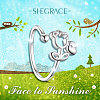 SHEGRACE 925 Sterling Silver Finger Ring JR592A-4