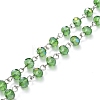 Handmade Electroplate Glass Beaded Chains AJEW-JB00528-05-1