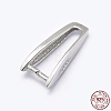 Anti-Tarnish Rhodium Plated 925 Sterling Silver Pendant Bails STER-P034-63P-3