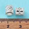 Rack Plating Brass Micro Pave Cubic Zirconia Beads KK-H451-03S-3