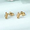 304 Stainless Steel Stud Earrings SA-CBABF3F-14G-04-1