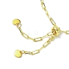 Adjustable Brass Paperclip Chain Slider Bracelets for Women BJEW-JB13616-5