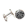 Alloy Enamel Compass Cufflinks PW-WG42FEF-08-1