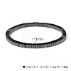 Synthetic Non-magnetic Hematite Beads Stretch Bracelets for Men RL7655-4-1