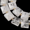 Natural Quartz Crystal Beads Strands G-F839-A31-01-4