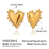 Heart 304 Stainless Steel Stud Earrings AO8083-17-1