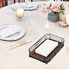 Wood and Iron Desktop Tissue Storage Holder AJEW-WH0410-106-6