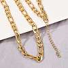 6MM 304 Stainless Steel Figaro Chain Necklaces for Women NJEW-G177-02G-1