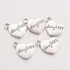 Tibetan Style Heart Alloy Pendants TIBEP-Q043-202-RS-1