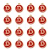 Golden Plated Alloy Enamel Charms X-ENAM-S118-03D-2