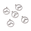 201 Stainless Steel Charms STAS-G281-01P-02-3