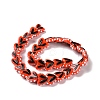 Heart Handmade Lampwork Beads Strands LAMP-G150-01F-3