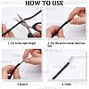 20Pcs Column Alloy Shoelace Buckle Connectors FIND-CY0001-95A-6