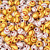 200Pcs 2 Colors Opaque Acrylic Round Beads SACR-BY0001-02-4