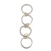 Brass Micro Pave Cubic Zirconia Plain Band Finger Rings for Women RJEW-P160-01H-P01-5