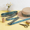 Ethnic Style Polyester Ribbon OCOR-WH0003-084A-4