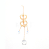 Colorful Glass Hanging Crystal Pendant Ornament HJEW-TAC0001-21-1