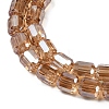 Electroplate Glass Beads Strands GLAA-G112-07-4