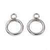 304 Stainless Steel Ring Toggle Clasps X-STAS-Q179-01-4