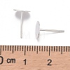 925 Sterling Silver Stud Earring Findings X-STER-K167-045F-S-4