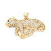 Brass Micro Pave Cubic Zirconia Pendants KK-S510-46G-03-1