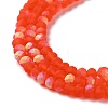 Transparent Glass Beads Strands X1-EGLA-A034-T4mm-MB25-4