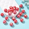 Glazed Porcelain Round Beads X-PORC-S489-8mm-14-5