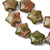 Natural Unakite Beads Strands G-K359-E05-4