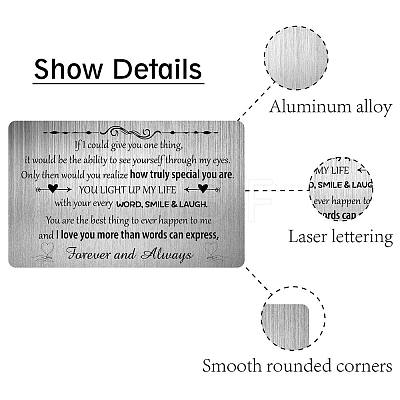 Rectangle 201 Stainless Steel Custom Blank Thermal Transfer Wallet Card DIY-WH0252-021-1